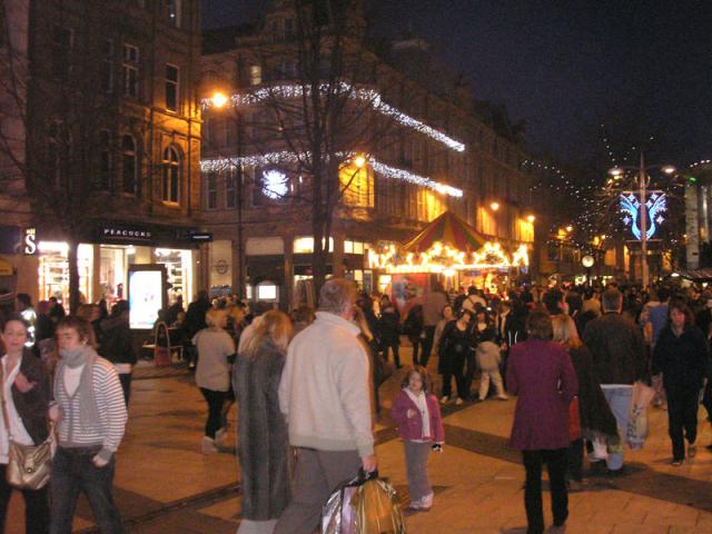 Cardiff with Christmas
